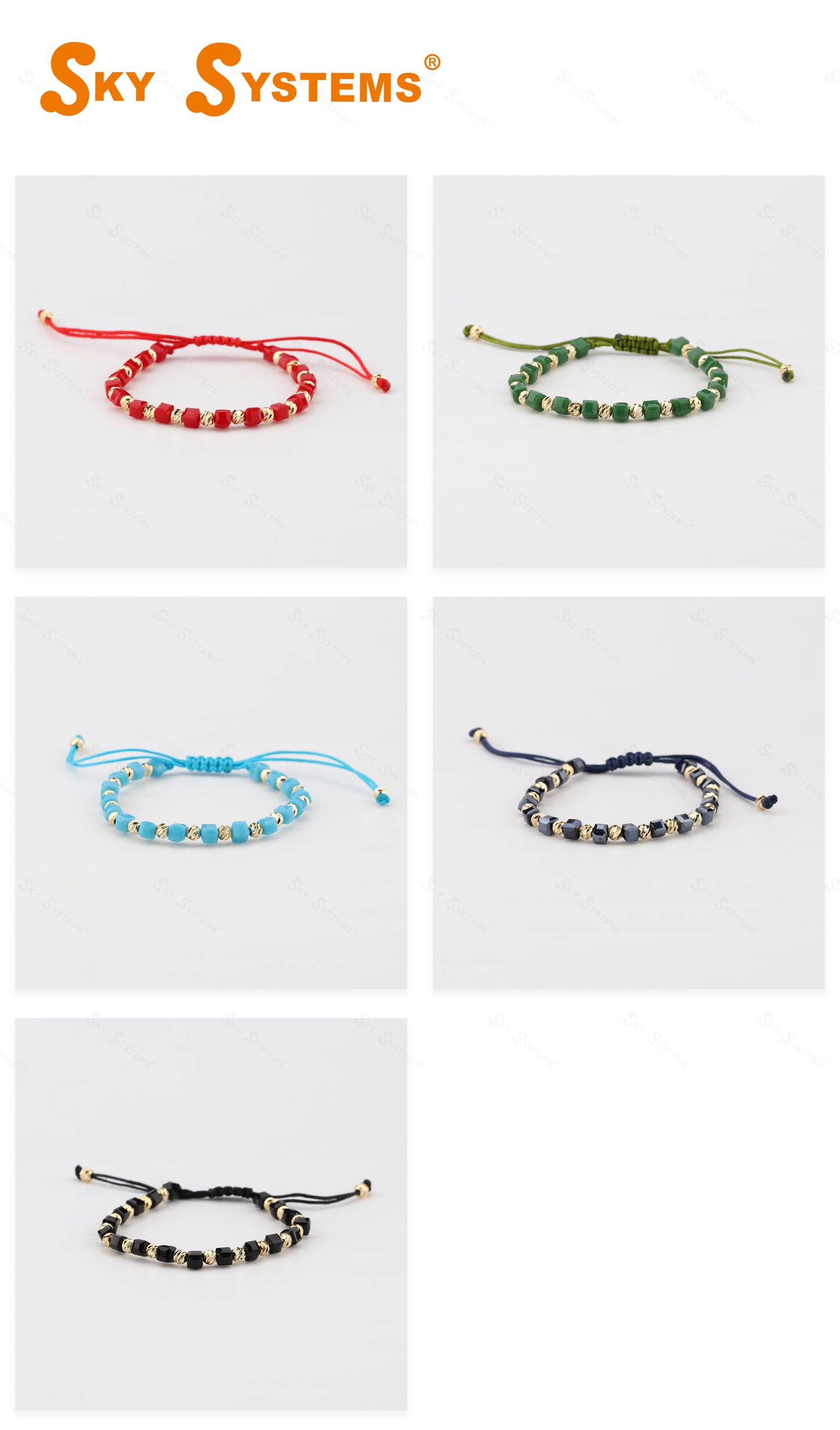 Gold Bracelet 3mm - 10 pcs SET