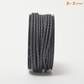 Braided Leather Round - Black Color