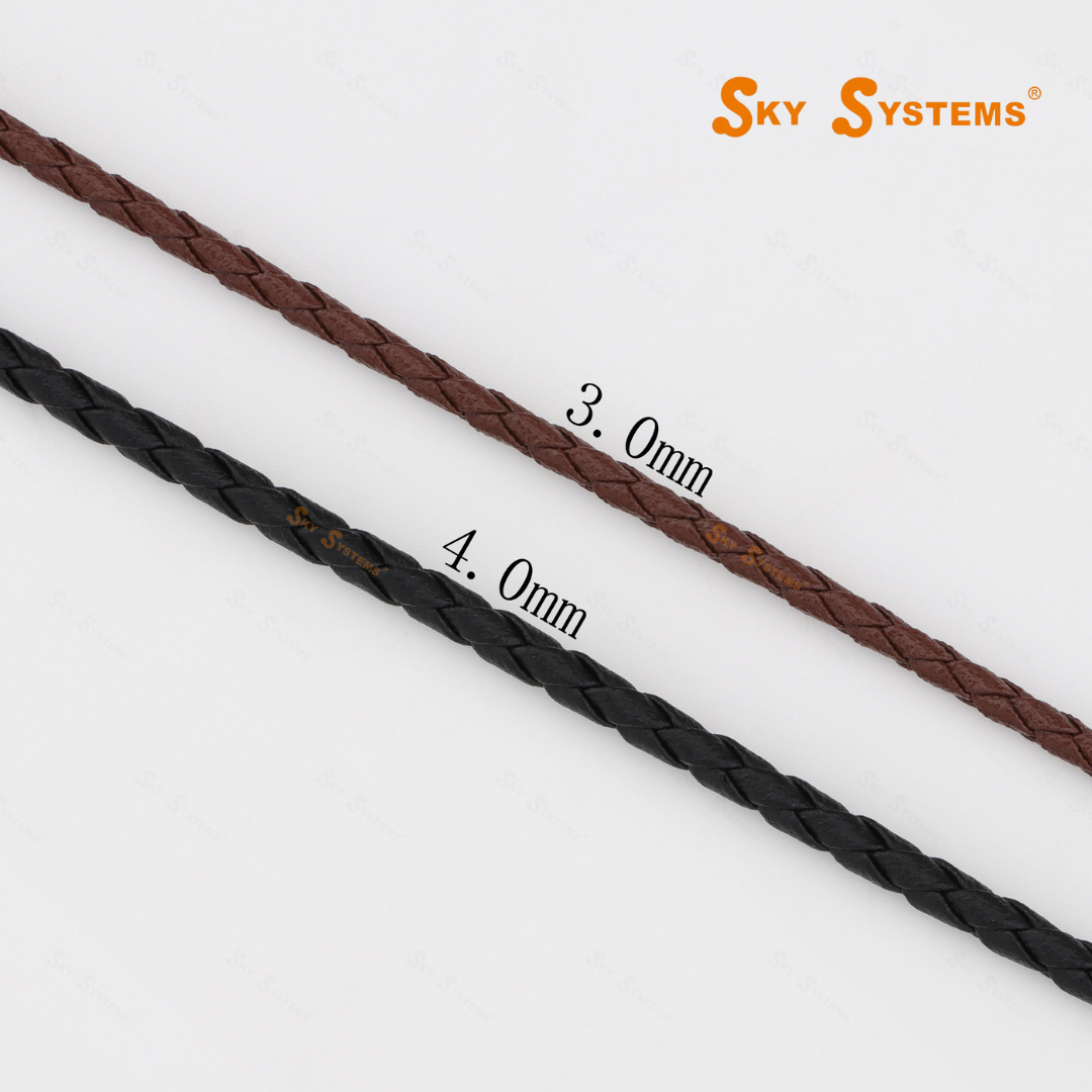 Braided Leather Round Premium