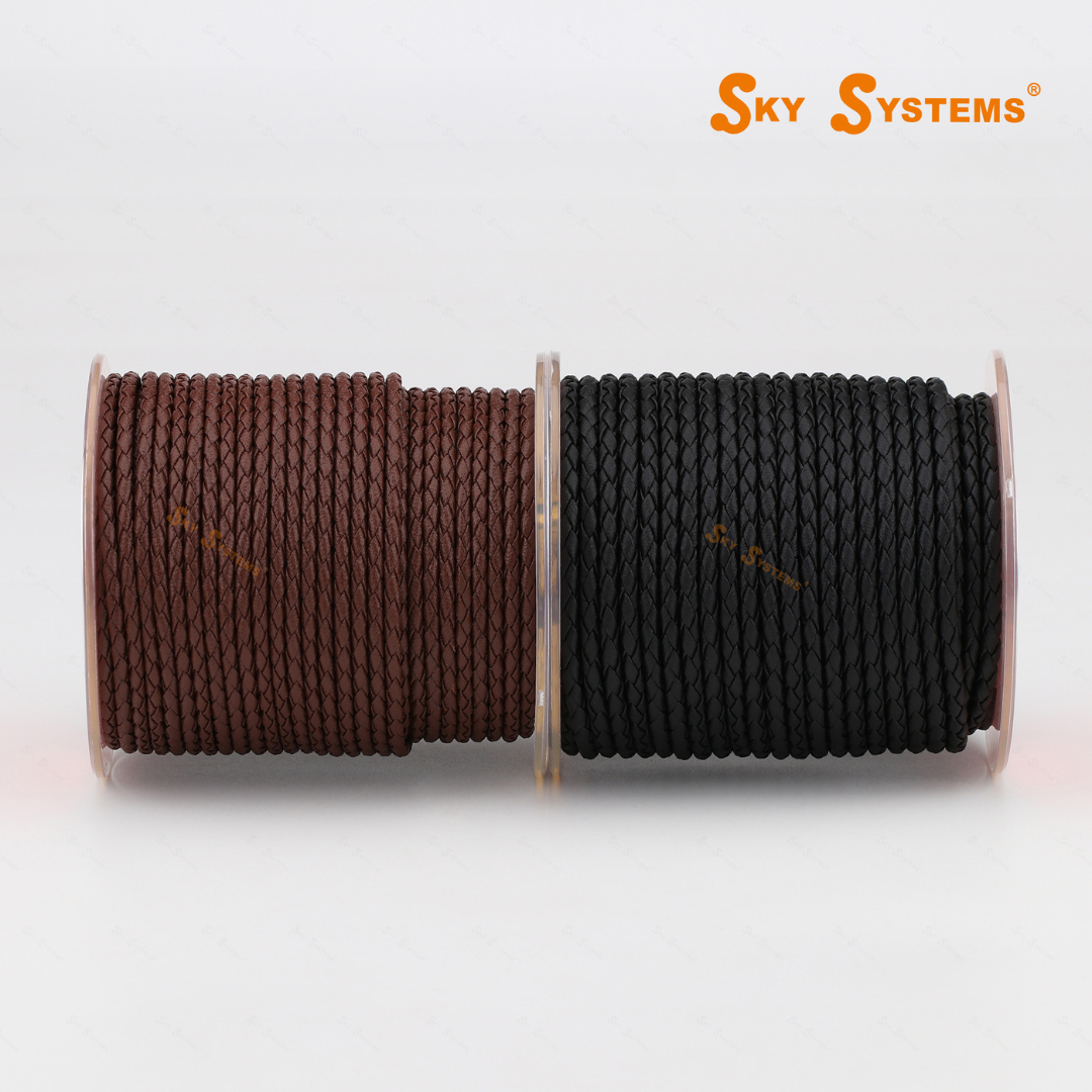 Braided Leather Round Premium