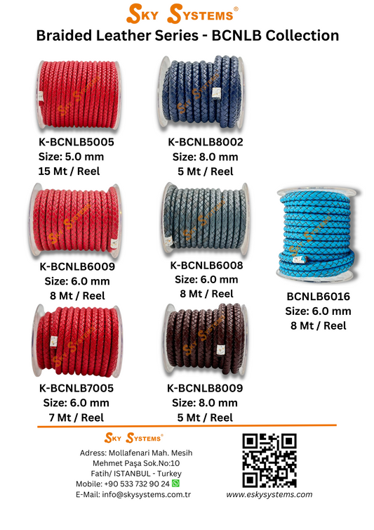 Braided Leather Premium - Colours