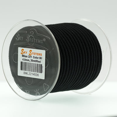 Milan 221, braided rope   - 38 Colors 4.0 MM - 20Mt/ Roll