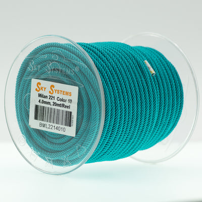Milan 221, braided rope   - 38 Colors 4.0 MM - 20Mt/ Roll