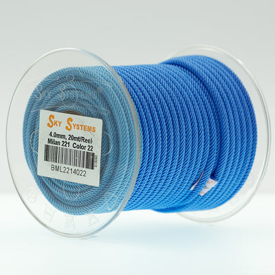 Milan 221, braided rope   - 38 Colors 4.0 MM - 20Mt/ Roll