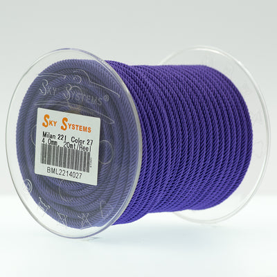 Milan 221, braided rope   - 38 Colors 4.0 MM - 20Mt/ Roll
