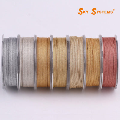 EQB - Gold and Silver Cord 0.85MM - 10 Mt/ Roll